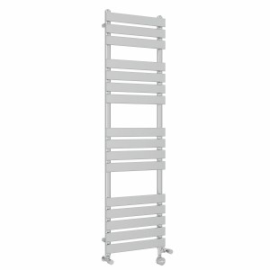 Juva 1600 x 450mm Dual Fuel Chrome Flat Panel Thermostatic Touch Control Electric Heated Towel Rail