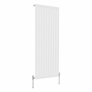 Karlstad 1600 x 682mm White Single Vertical Flat Panel Designer Radiator
