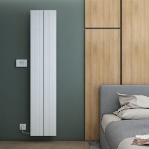 Carisa Boreas M 1800 x 369mm White Designer Aluminium Electric Radiator