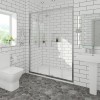 Ennerdale - 1400mm Double Sliding Shower Door - Chrome