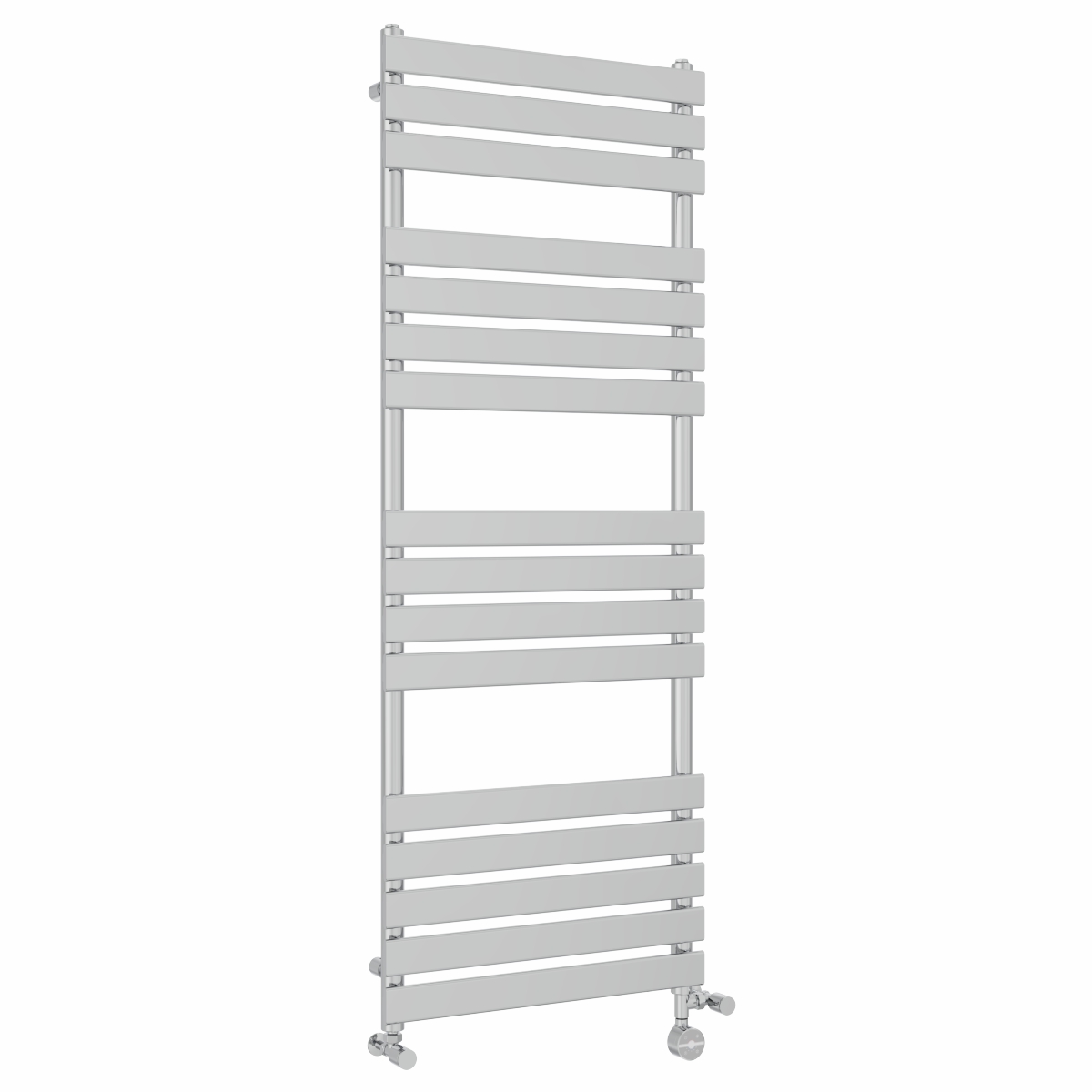Juva 1600 x 600mm Dual Fuel Chrome Flat Panel Thermostatic Touch Control Electric Heated Towel Rail