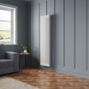 Bern 1800 x 470mm White Double Column Vertical Traditional Radiator