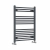 Bergen 800 x 600mm Straight Anthracite Heated Towel Rail