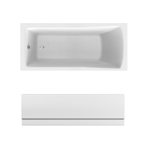 Sawley 1800 x 800mm Straight Bath Single Ended with Front Panel