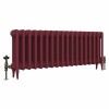 Classic  450 x 1150mm Farrow & Ball Eating Room Red Triple Column Cast Iron Radiator - 18 Sections