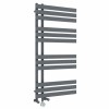 Koli 1200 x 600mm Dual Fuel Anthracite Thermostatic Touch Control Electric Heated Towel Rail