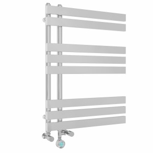Koli 800 x 600mm Dual Fuel Chrome Thermostatic Touch Control Wifi Electric Heated Towel Rail