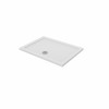 Essentials 1100 x 800mm Rectangle Stone Shower Tray White