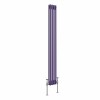 Bern 1500 x 200mm Elegant Purple Double Column Vertical Traditional Radiator