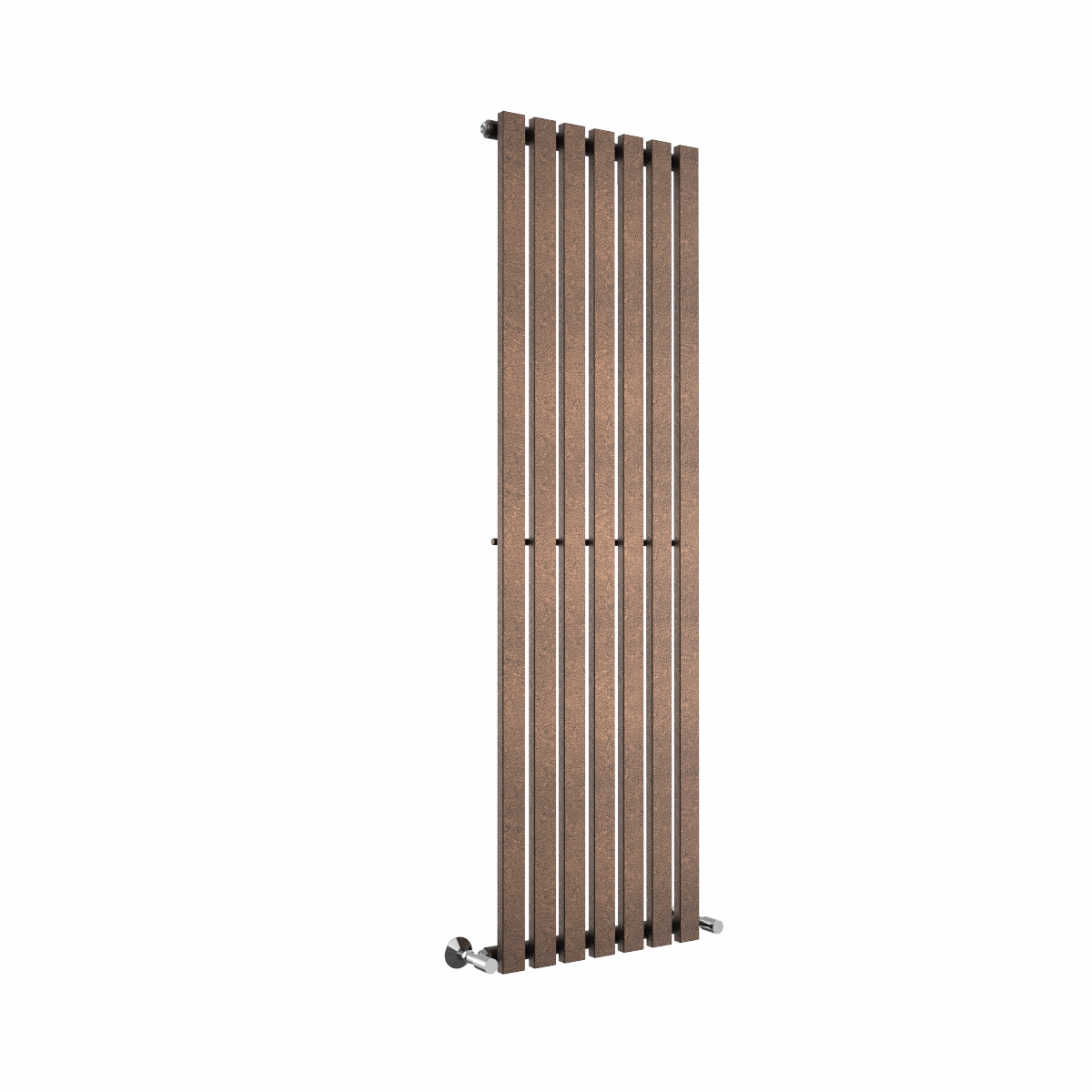 Lulea 1600 x 480mm Black Copper Single Vertical Flat Panel Designer Radiator