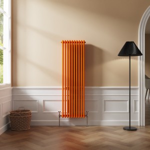Bern 1500 x 470mm Bright Orange Triple Vertical Column Radiator