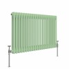 Bern 600 x 1010mm Pastel Green Double Horizontal Column Radiator