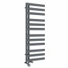 Kongsberg 1200 x 450mm Dual Fuel Anthracite Thermostatic Touch Control Wifi Electric Heated Towel Rail