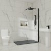 Wasdale - 700mm Wet Room Screen - Black