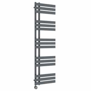 Koli 1600 x 450mm Anthracite Thermostatic Touch Control Electric Heated Towel Rail