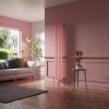 Lulea 1800 x 340mm Rose Clair Pink Single Vertical Flat Panel Designer Radiator