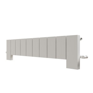 Carisa Elvino Floor 300 x 1245mm White Designer Aluminium Radiator
