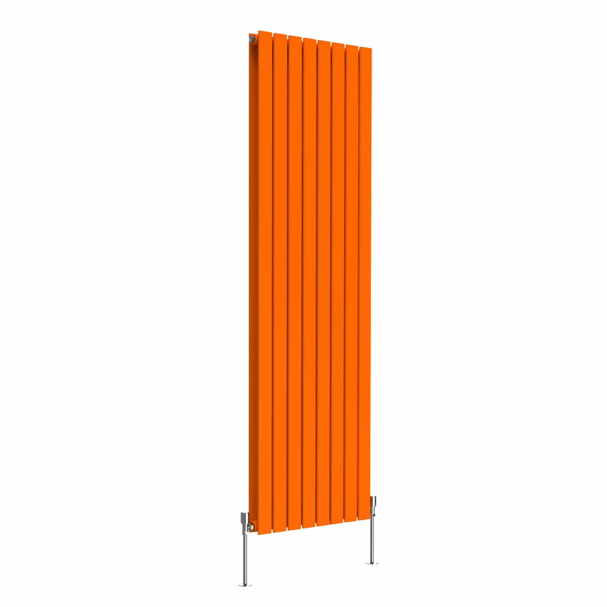 Karlstad 1800 x 546mm Bright Orange Double Flat Panel Vertical Designer Radiator