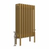 Bern 600 x 425mm Traditional Metallic Gold Horizontal Four Column Radiator