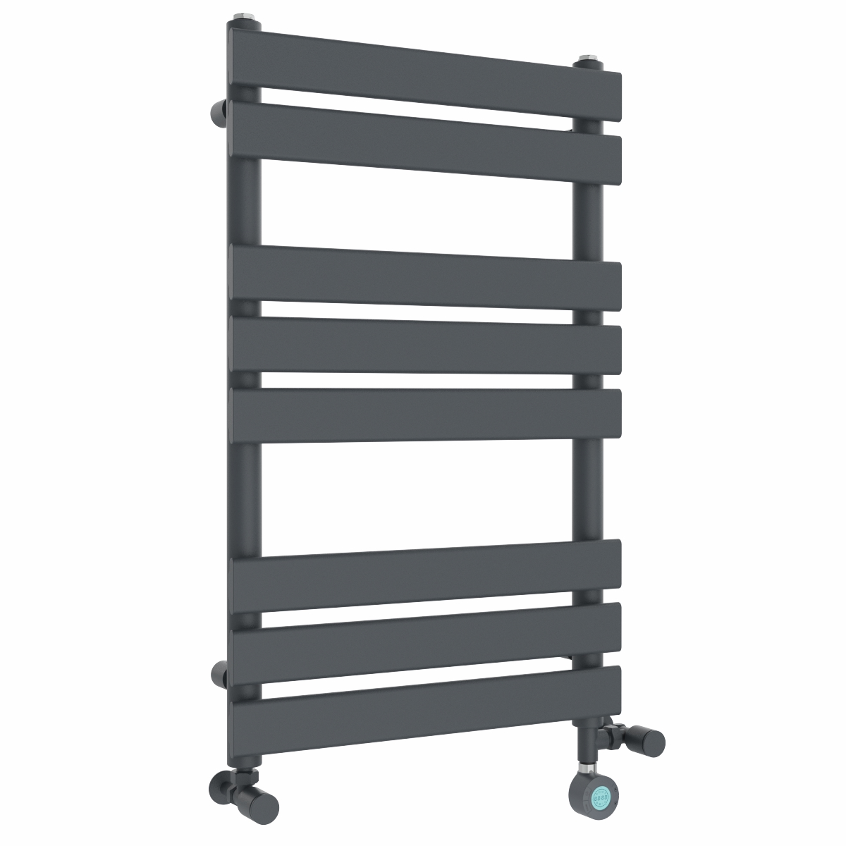 Juva 800 x 500mm Dual Fuel Sand Grey Thermostatic Touch Control Wifi Electric Heated Towel Rail