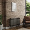 Bern 600 x 1010mm Raw Metal Four Column Horizontal Traditional Radiator