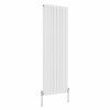 Karlstad 1600 x 546mm White Double Flat Panel Vertical Designer Radiator