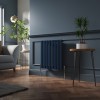 Lulea 600 x 550mm Sapphire Blue Single Horizontal Flat Panel Designer Radiator