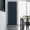 Carisa Monza Double 1800 x 660mm Anthracite Designer Aluminium Radiator