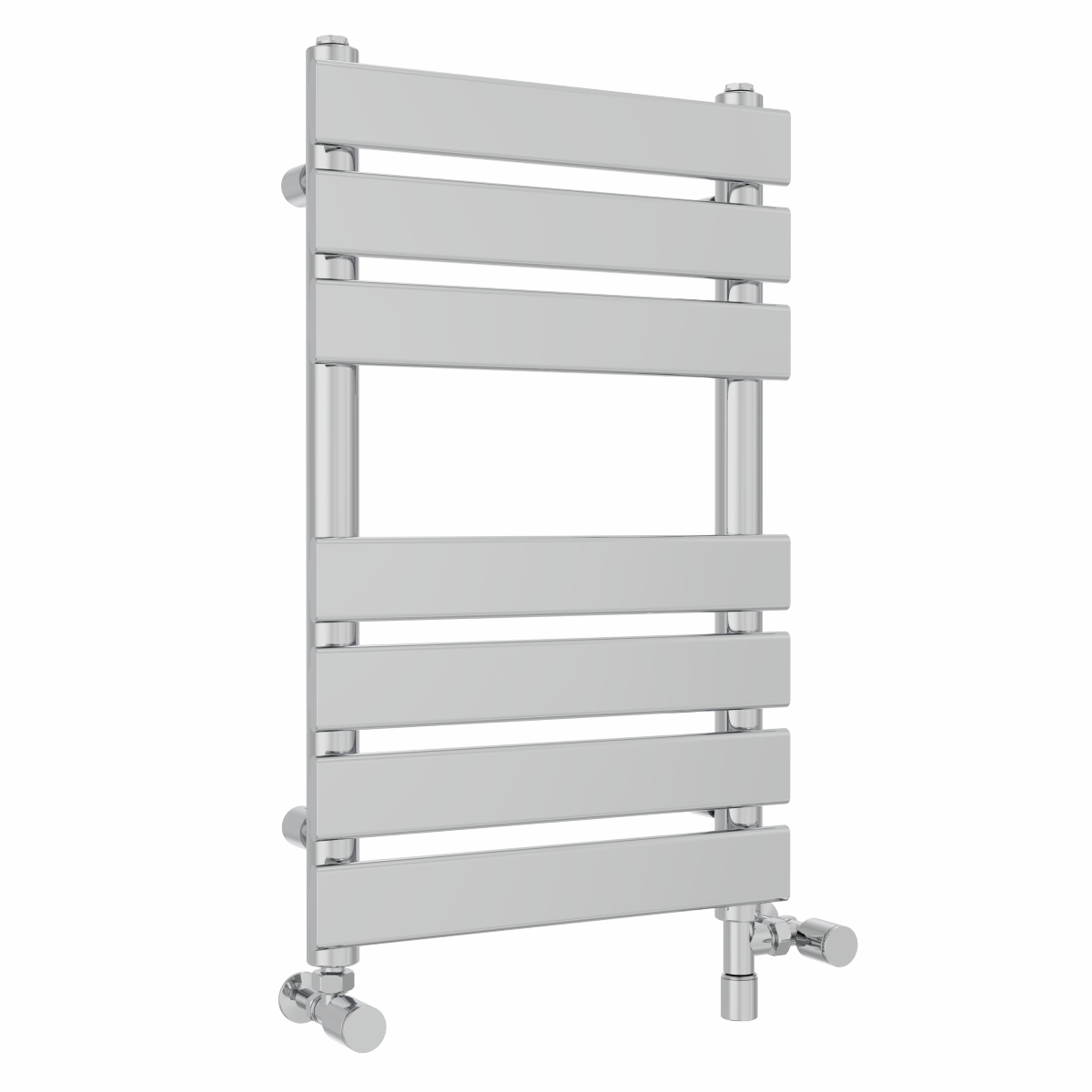 Juva 650 x 400mm Dual Fuel Chrome Flat Panel Simple Electric Heated Towel Rail