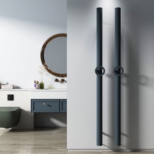 Carisa Otto Single 1800 x 75mm Anthracite Designer Aluminium Electric Radiator