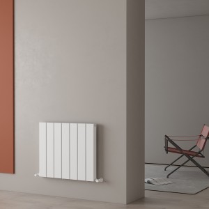 Carisa Angers Double 600 x 695mm White Designer Aluminium Radiator
