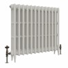 Classic  745 x 840mm  Porcelain White Triple Column Cast Iron Radiator - 13 Sections