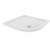 Essentials 1000 x 1000mm Quadrant Stone Shower Tray White