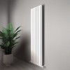 Carisa Plata Double 1800 x 490mm White Designer Aluminium Radiator