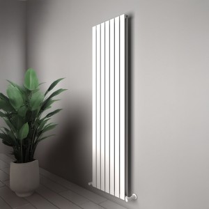 Carisa Plata Double 1800 x 490mm White Designer Aluminium Radiator