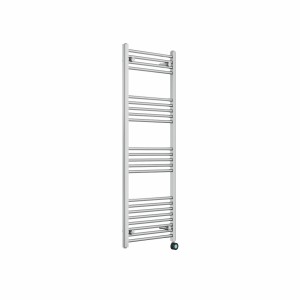 Bergen 1400 x 500mm Straight Chrome Thermostatic Touch Control Wifi Electric Heated Towel Rail