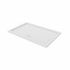 Essentials Anti-Slip 1400 x 700mm Rectangle Stone Shower Tray White