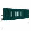Bern 300 x 1010mm Blue Green Double Horizontal Column Radiator