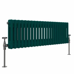 Bern 300 x 1010mm Blue Green Double Horizontal Column Radiator