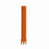 Bern 1500 x 200mm Traditional Bright Orange Vertical Four Column Radiator