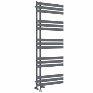 Koli 1600 x 600mm Dual Fuel Anthracite Thermostatic Touch Control Electric Heated Towel Rail