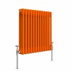 Bern 600 x 605mm Bright Orange Triple Horizontal Column Radiator
