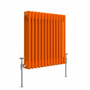 Bern 600 x 605mm Bright Orange Triple Horizontal Column Radiator