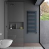 Carisa Ligne 1225 x 480mm Anthracite Designer Aluminium Towel Rail