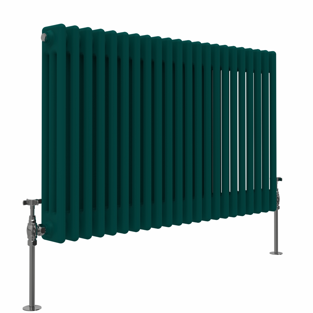Bern 600 x 1010mm Blue Green Triple Horizontal Column Radiator