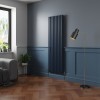 Norden 1800 x 591mm Sapphire Blue Single Vertical Oval Column Designer Radiator