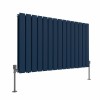 Karlstad 600 x 1022mm Sapphire Blue Double Flat Panel Horizontal Designer Radiator