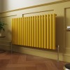 Norden 600 x 1181mm Zinc Yellow Single Horizontal Oval Column Designer Radiator