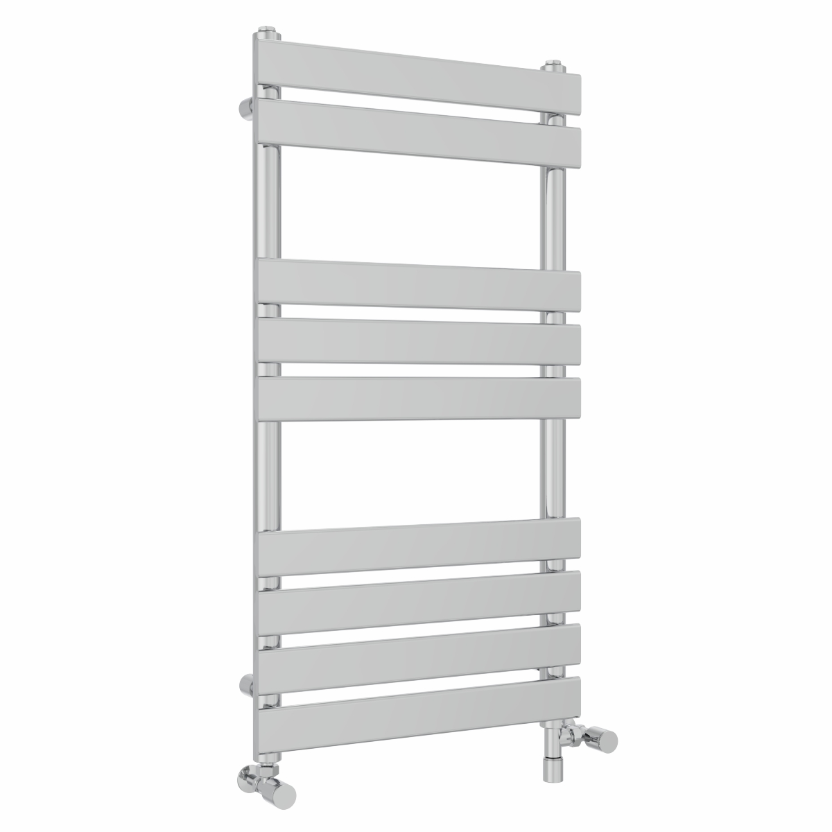 Juva 950 x 500mm Dual Fuel Chrome Flat Panel Simple Electric Heated Towel Rail