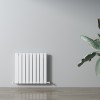 Carisa Plata 600 x 630mm White Designer Aluminium Radiator